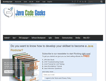 Tablet Screenshot of javacodegeeks.com